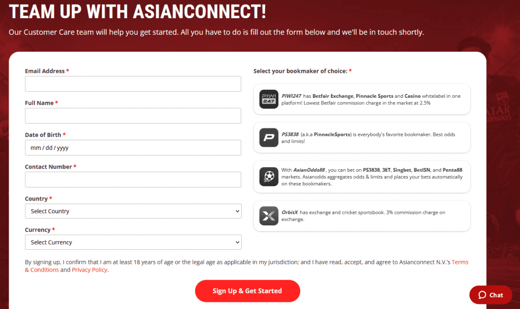 Registro en Asianconnect